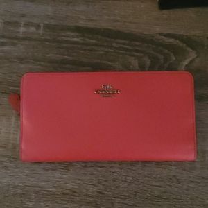 COACH wallet red